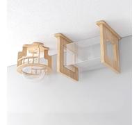 Cat Wall Shelves with Nest and Tunnel - Ceiling Mounted Cat Furniture for Climbing and Play