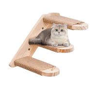Cat Wall Stairs, Wooden Cat Ramp, Vertical Pet Ladder, Strong Stable Climbing Platforms in Solid Pine Wood Design for Mainecoon BritishStorthair Burmese Scottishfold Russianblue Ragamuffin