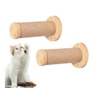 Cat Wall Tree - 2X Wooden Ladder Stable And Safe Scratching Post,Wall-Mounted Pet Furniture Supplies Indoor Kitten Wall Shelf For Climbing