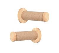 Cat Wall Tree - Cat Climbing Wall, 2 x Wooden Stable and Safe Scratches After the Ladder, Wall Mounted Pet Remedy Furniture, Indoor Kitten Wall Shelf for Lounging