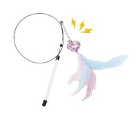 Cat Wand, 80cm Interactive Real Cat Toy - Perfect for Teasing Colorful Cats, Daytime Indoor Play, Relaxing, Exercise, Bonding, Kittens