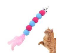 Cat Wand Rainbow Toy - Cuddly Stuffed Funny Interactive Cat Toys | Cuddly Stuffed Snake Cat Toy | Funny Interactive Cat Wand Toys With Plush Toys For Indoor Cat