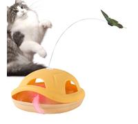 Cat Wand Toy, Cat Enrichment Toys, Self-Moving Teaser Wand with Butterfly, Pet Activity for Interactive Playtime Entertainment Hunting Simulation Boredom