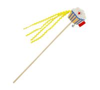 Cat Wand Toy - Colorful Cheese Puffed Rice String, 54cm Interactive Play Accessory for Cats, Fun Pet Toy for Small, Medium, Large Breeds, Promotes Exercise, Hunting Instincts, Indoor Entertainment