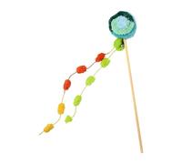 Cat Wand Toy - Interactive Lollipop Teaser Wand with Bell for Fun Exercise, Enrichment Play with Engaging Design, Kitten Playing Toy for Reducing Boredom, Bedroom, Living Room, Home, Outdoor Pet