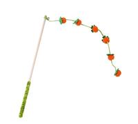 Cat Wand Toy, Stick with Fruit Design for Standalone and Interactive Play - Cat Stick Toy | Indoor Games for Kittens with Fish and Mice and Against Boredom