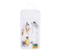 Cat Wand Toy Storage Hanging Bag,High Capacity Cat Wand Toy Storage Bag, Indoor Cat Toy Storage Organizer,Lightweight Pet Toy Storage Bag for Neatly Organizing Teaser Wand Toys,Keep Home Tidy(White)