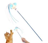 Cat Wand Toys, Cat Tease Toy | Interactive Wand Toy for with Bell | Pet Toy for Pets with Crisp Sound for ar