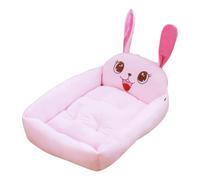 Cat Warm Bed, Washable Puppy Nest, 17.72x12.6x5.51 inches Cartoon Hare Shape, Calming Cozy Pad, Detachable Soft Cushion, Perfect for Dogs, Cats, Kittens, Small Pets, Indoor Sleeping Comfort
