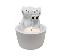Cat Warming Paws Candle Holder - 9x7cm Cat Scented Candle Stand | Cartoon Kitten Holder Decor, Candlestick Home Aesthetics Centerpiece Decor For Kitchen Bedroom Living Room
