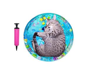 Cat Warning Mate - Cats Waters Sensory Plays Mats with Extra Protective Cover | Thickened Sensor Play Mat for Durable Interactive Fun Safe to the Dough