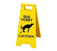 Cat Warning Sign, Cat Vomiting Sign, Printed Funny Cat Warning Sign Vomit Warning, Cute Gag Black Cat Sign for Bathroom Decor, Vintage Cat Decor for Cat