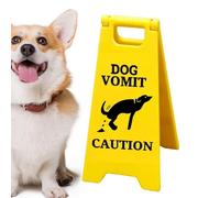 Cat Warning Sign,Vomit Sign for Cats,Caution Sign with Funny Cat Vomit Humor Printed on | Novelty Desk Decor, Funny Signs Decor