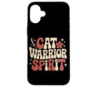 Cat Warrior Spirit Retro Samurai Anime Aesthetic Case for iPhone 16 Plus