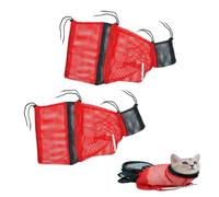 Cat Wash Bag, Cat Bath Bag, Scratch-Resistant Cat Grooming Bag, Breathable Mesh Shower Bag, Multifunctional Care Bag for Medication Taking, Bathing, Nail Cutting
