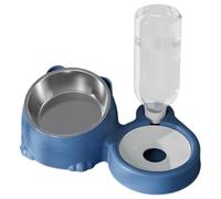Cat Water And Food Bowl - Stainless Steel Anti-slip Non-spill Easy Clean | Food Feeding Angled Dishes For Puppies Daily Feeding Home Kitchen Floor Water Dish Stand Non-spill Easy Clean Multi Pet