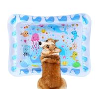 Cat Water Bed,Foldable Cat Water Sensory Mat - Inflatable Crawling Pad Thickened Pet Supply for Sleeping All Age Hot Weather Indoor Outdoor Travel Family Living Room Bedroom