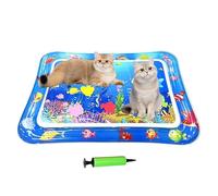 Cat Water - Bed for Evaluation | 25.98x18.5 Inflatable Pad with Resilient PVC Sl ooling Cushion for Kitten, Puppy, Scratcher Toy, Home and Professional Indoor Outdoor Utility
