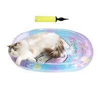 Cat Water Bed - Sensory Cat Play Mat, Water Mat With Fish | Inflatable Play, Rectangle Thickened Foldable Cooling Interactive Exercise Pad For Dogs, Kitty