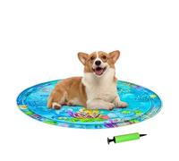 Cat Water Bed | Water Play Mat for Cats | Kitten Accessories with Air Pump, Interactive Toys Inflatable Pet Supplies for Summer Travel Vacation Indoor Outdoor
