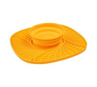 Cat Water Bowl Slow Feeder Mat for Dog Silicon Bowl with Suction Cups Include A Collapsible Dog for Dry Wet Food Slow Feeding Mat Lick Pad Anxiety Boredom Reducer