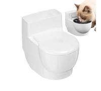 Cat Water Bowl - Spill-proof Dispenser - Bowl with Toilet Shape - for Pets in the Home, Kitchen, Bathroom, Living Room and Dogs Puppies Food
