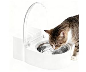Cat Water Bowls | Funny Toilet Shape Dispenser | Automatic Flow for Water | Pet Kitchen Living Room Bathroom Corner Home