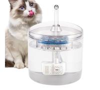 Cat Water Dispenser,1.5L Automatic Quiet 2-Mode Electric Clear Waterer,Puppy Kitten Drinking Fountain - for Garage Garden Balcony Apartment Living Room Bedroom