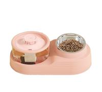 Cat Water Dispenser | 2 In 1 Automatic Dog Feeder,Removable Design, Anti-Slip Base, Feeding & Watering Supplies For Hot Climate Hydration