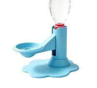 Cat Water Dispenser, Automatic Feeder, ABS Suction Cup Bowl | 19.5x17.8cm Size, Anti Tipping Suction Base, Spill Proof Design, Detachable Bowl for Easy Cleaning
