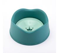 Cat water dispenser, dog water dispenser, buoyancy bowl, water dispenser, feeding bowl to prevent wet mouth, filter, cat float bowl (green, one size)