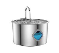 Cat Water Fountain, 3.2L Automatic Drinking Dispenser, Stainless Steel Bowl, Quiet Pet Hydration Station for Cats, Kittens, Small to Medium Dogs, Indoor Feeding and Watering Supplies