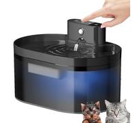 Cat Water Fountain, Automatic Pet Water Dispenser, Super Quiet Wireless Design, 2.2L Capacity for Dogs and Cats, Indoor Use