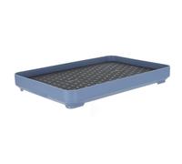 Cat Water Fountain Drip Tray with Raised Rim Leak Containment Blue Plastic | Lightweight PET Waterer Drip Collection Tray, Protects Floors and Easy to Move, for PET Feeding Areas and Balconies