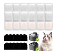 Cat Water Fountain Filter 12 Pack Replacement Filters for onei sall PW13 PW14 2.2L Wireless Cat Water Fountain, Ideal for Multi-Pet Homes, 8 Months Set, Easy to Installl