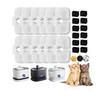 Cat Water Fountain Filter,12 packs Pet Fountain Filter Replacement for Pet Fountain,Filters Replacements fit for Petlibro Dockstream Cat Water Fountain PLWF005/PLWF115/PLWF105