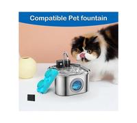Cat Water Fountain Filter for 108oz/3.2L Wireless Cat Fountain Replacement Filters for StainlessSteel Pet Fountain 24Pcs