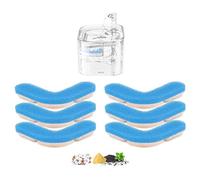 Cat Water Fountain Filter Replacement Upgrade Cat Fountain Filter L-Shaped Washable Animal Water Fountain Filters with 4 Filtration System for HAPUP Kitty Spout Cat Fountain Square 2.2L