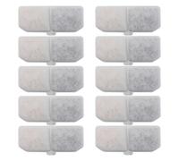 Cat Water Fountain Filters - 10 Pack Activated Carbon Replacement Cartridges | Rectangular Circulating Filter Core Improves Water Quality for Pet Drinking Fountains Home