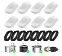 Cat Water Fountain Filters 16 Pack Cat Fountain Filter Replacement for Stainless Steel Adjustable Automatic Cat Dog Water Fountain Dispenser