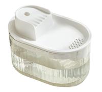 Cat Water Fountain for Apartment - 1.5L Pet Drinking Bowl for Cats and Dogs with White Water Dispenser