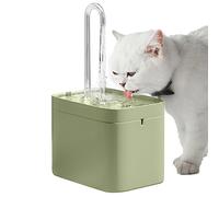 Cat Water Fountain for Drinking,1.5L Cat Fountain 3 Speed Adjustable Water Flow,Super Silent Pet Water Fountain with Filter,Automatic Pet Water Fountain for Pet Cat Dog,Light green