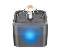 Cat Water Fountain for Drinking, 2L Automatic Pet Water Fountain with LED Water Level Window, Ultra Silent with Activated Carbon Filter, Healthy, Fresh and Hygienic Water Bowl for Cats, Dogs