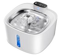 Cat Water Fountain for Drinking, 3.2L 4000mAh Rechargeable White Wireless