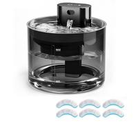 Cat Water Fountain for Drinking: 3.5L Wireless Cat Water Fountain with Motion Sensor, 5000mAh Ultra-Quiet Battery Operated Pumpless Pet Water Dispenser with Stainless Steel Tray, 6 Filters