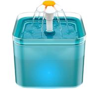 Cat Water Fountain for Drinking: Cat Fountain - Water Fountain Kitten Bowl Indoor - 2L Pet Fountain - Pet Water Dispenser for Small Dogs - Ultra Silent - Multiple Filtration - AONBOY