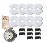 Cat Water Fountain, Pet Water Dispenser, 4.13x4.13in Compact Drinking System Filter, Authentic Replacement Parts, Adjustable Flows Design for Indoor, Outdoor, Home Use