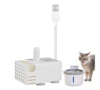 Cat Water Fountain Pump - Silent Aquarium Circulation System, Continuous Device, Hydroponic and Pet Drinking Fountain, Energy Efficient | Reliable For Fish Tank, Indoor Pond, Hydroponics