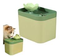 Cat Water Fountain - Silent Feeder, Durable Porcelain Drinker, Ultra Quiet Filtration System With Carbon Filter | Automatic Pet Supplies For Feline Canine Indoor Home