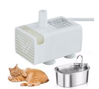 Cat Water Fountain - Silent Filtration System Pets | Water Fountain Pump With Submersible Motor | Pet Waters Dispenser | Continuous Flow Drinking Station For Hydration And Health